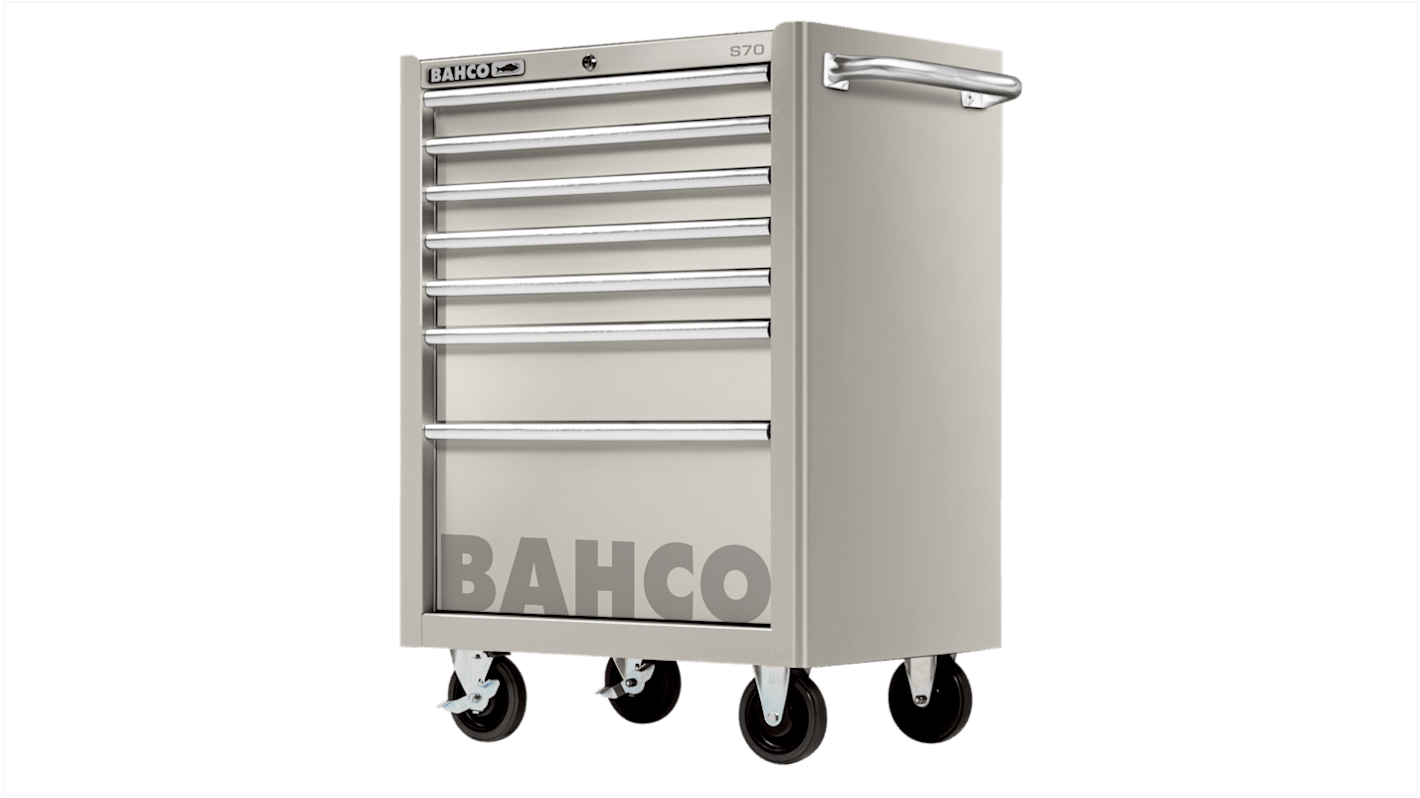 Bahco 7 Drawer Stainless Steel Wheeled Tool Chest