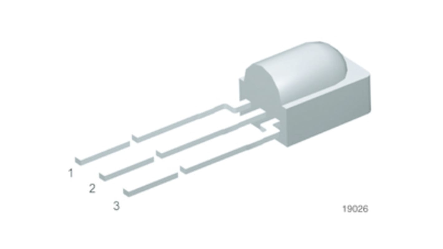 Vishay TSOP18236, 36kHz IR Receiver ±45 °, 24m Range, 2.5 V - 5.5V, Through Hole, 5 x 4.8 x 6.95mm