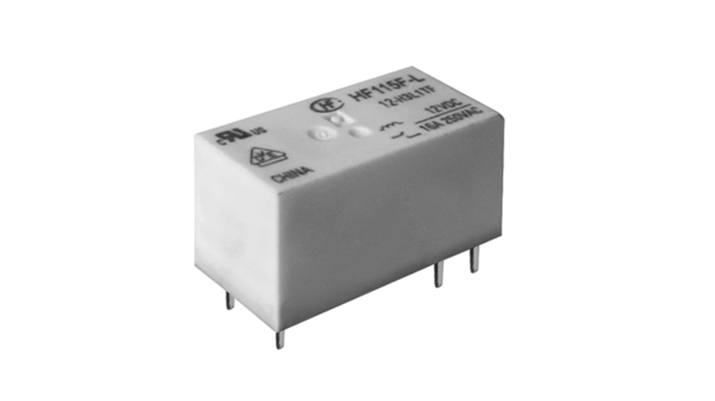 Hongfa Europe GMBH PCB Mount Latching Power Relay, 12V dc Coil, 20A Switching Current, SPDT