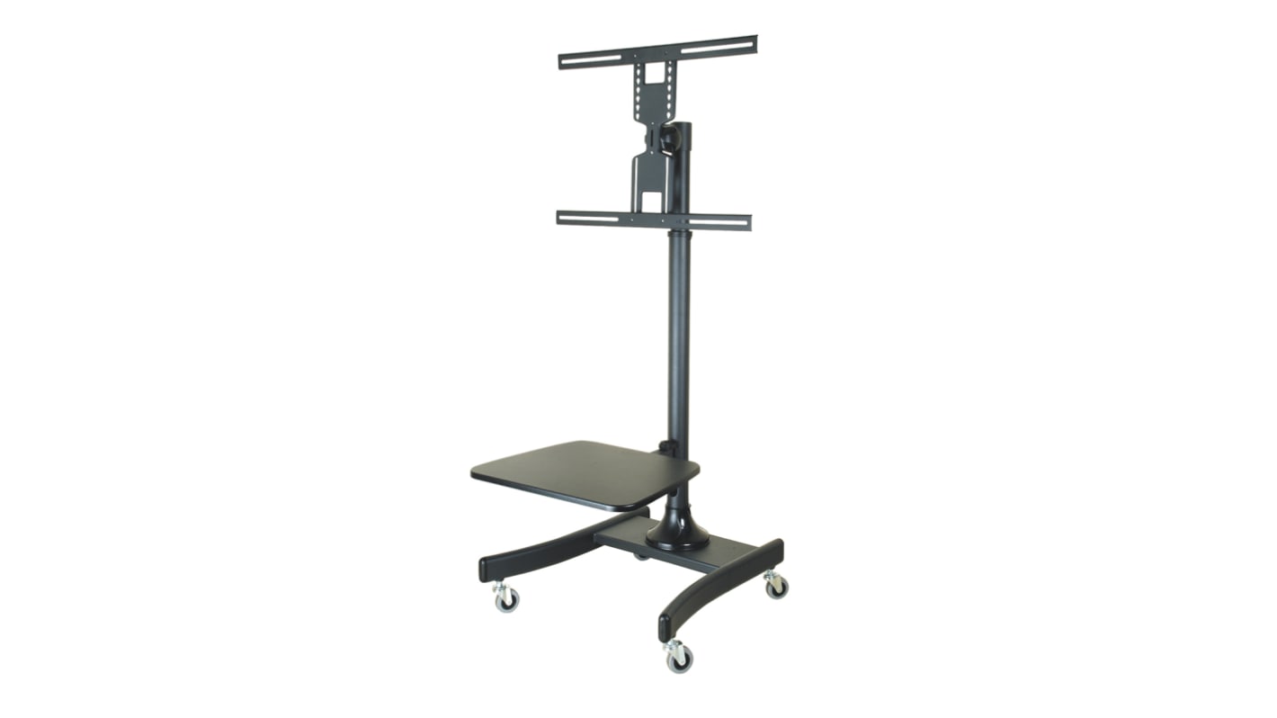 RS PRO Floor Mounting Portable TV Stand for 1 x Screen, 47in Screen Size