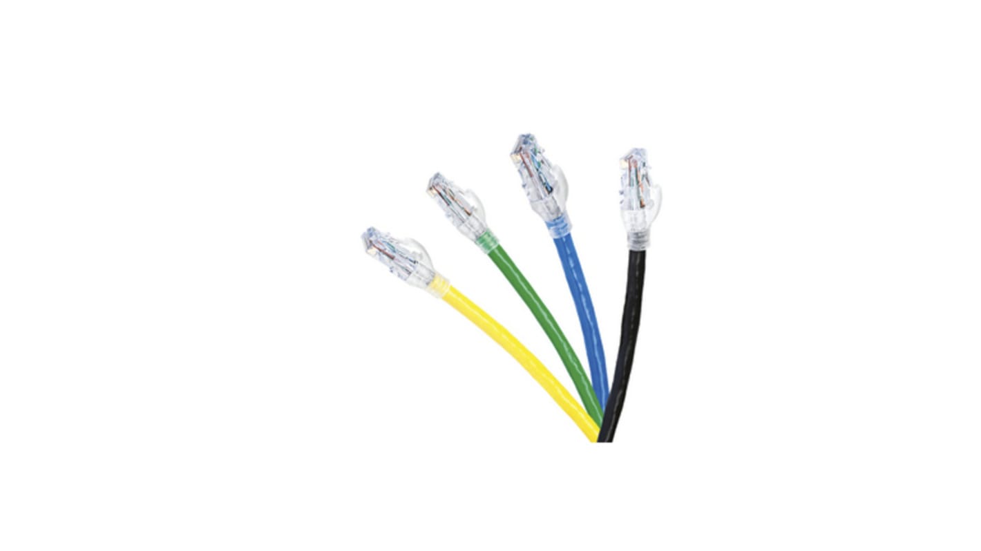 Cable Ethernet Cat6 U/UTP Belden de color Azul, long. 3m, funda de LSZH, Libre de halógenos y bajo nivel de humo (LSZH)
