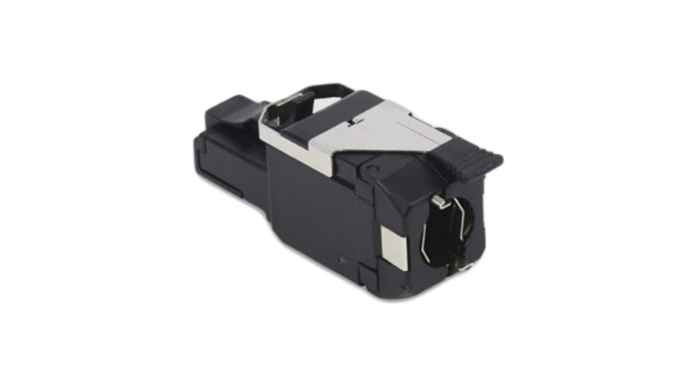 Belden REVConnect Series Male RJ45 Connector, Cable Mount, Cat6a, STP Shield Straight 1 Port