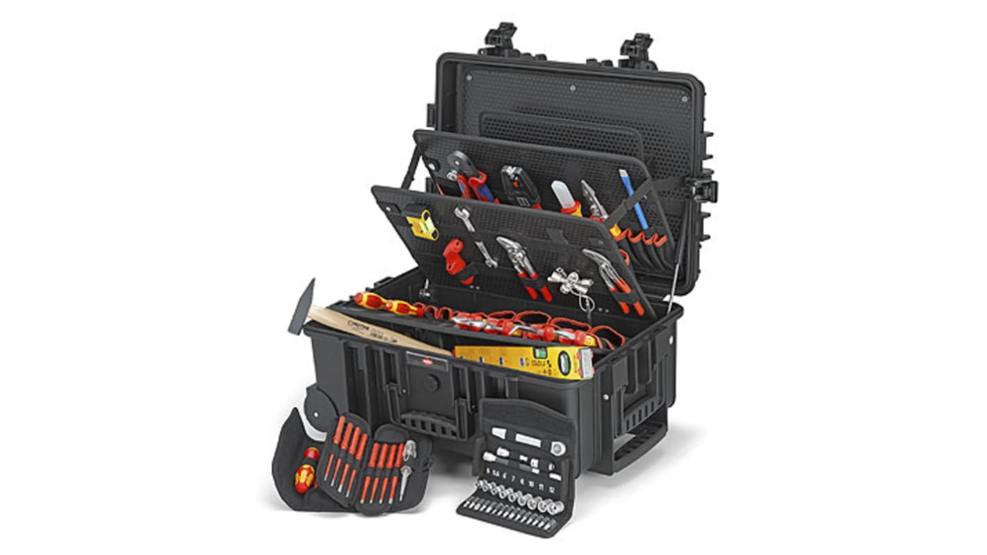 Knipex Robust45 Plastic Tool Case 2 Wheels, 609 x 428 x 263mm