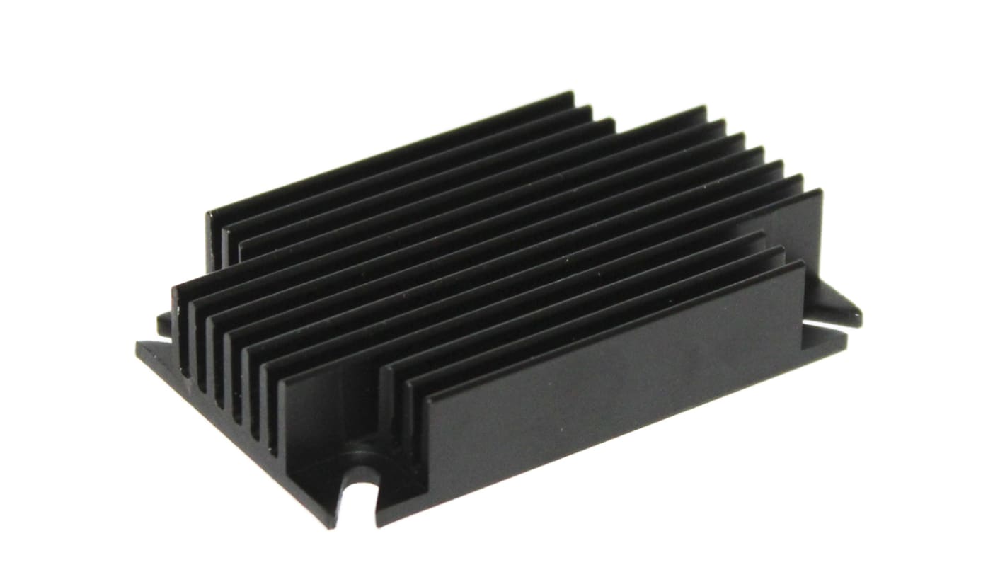 RS PRO Heatsink, 1/4 Brick DC/DC Converter, 2.3 (Forced)°C/W, 57.9 x 36.8 x 11.5mm, Horizontal, Screw, Vertical