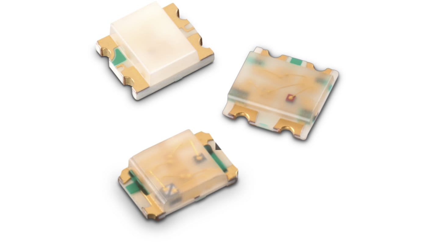 Wurth Elektronik Lysdiode 4 ben trefarvet LED RGB 470 (blå) nm, 525 (grøn) nm, 624 (rød) nm 180 mcd, 285 mcd, 900 mcd