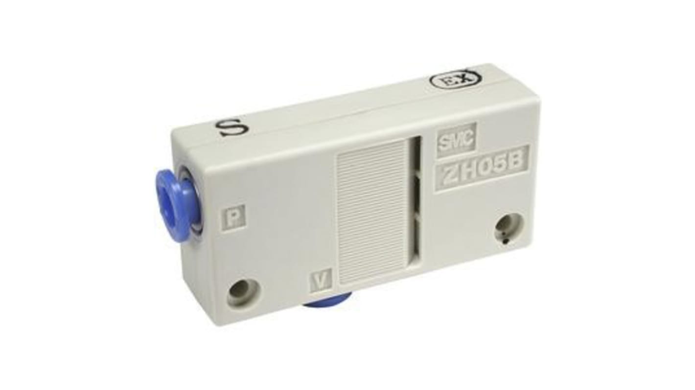 Generatore di vuoto SMC ZH18DSA-03-03-03, Ø ugello 1.8mm, pressione vuoto max -90kPa, aspirazione max 76L/min,