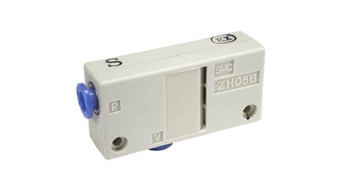 SMC ZH Vakuumerzeuger, 1.8mm Düse, 128l/min, bis -66kPa