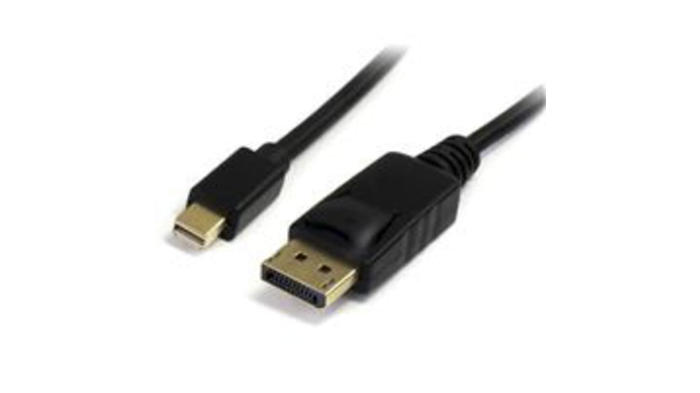 StarTech.com Male Mini DisplayPort to Male DisplayPort, PVC  Cable, 4K @ 60 Hz, 1m