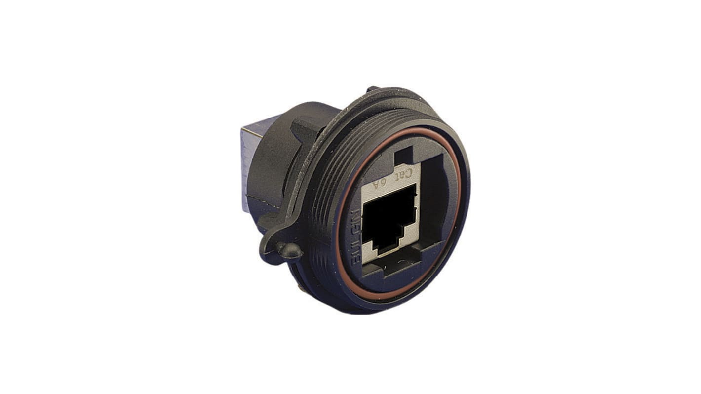 Bulgin RJ45 モジュラーコネクタ, メス, RJ45コネクタ, パネルマウント, Cat6a