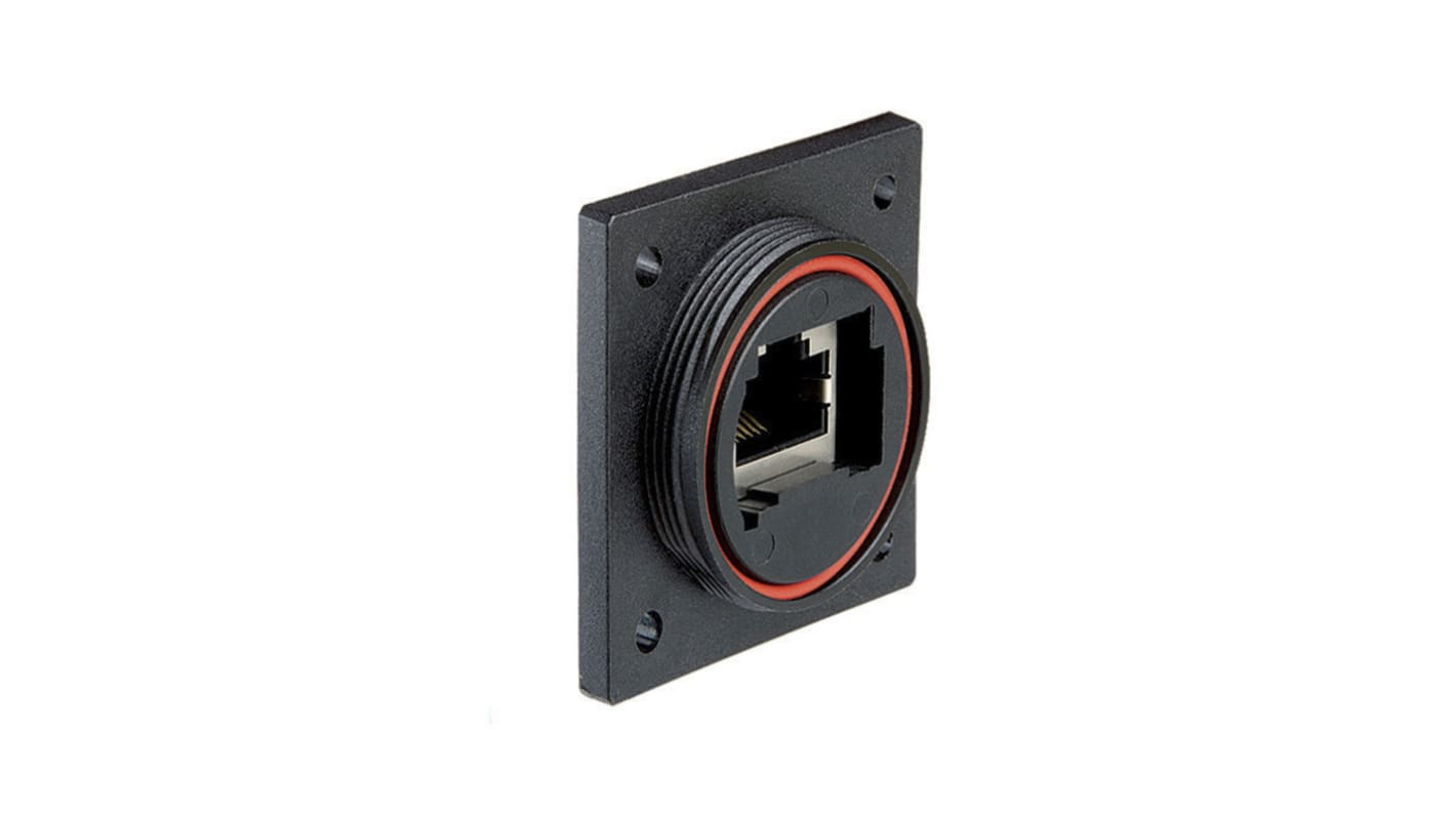 Bulgin RJ45 モジュラーコネクタ, メス, RJ45コネクタ, フランジマウント, Cat6a