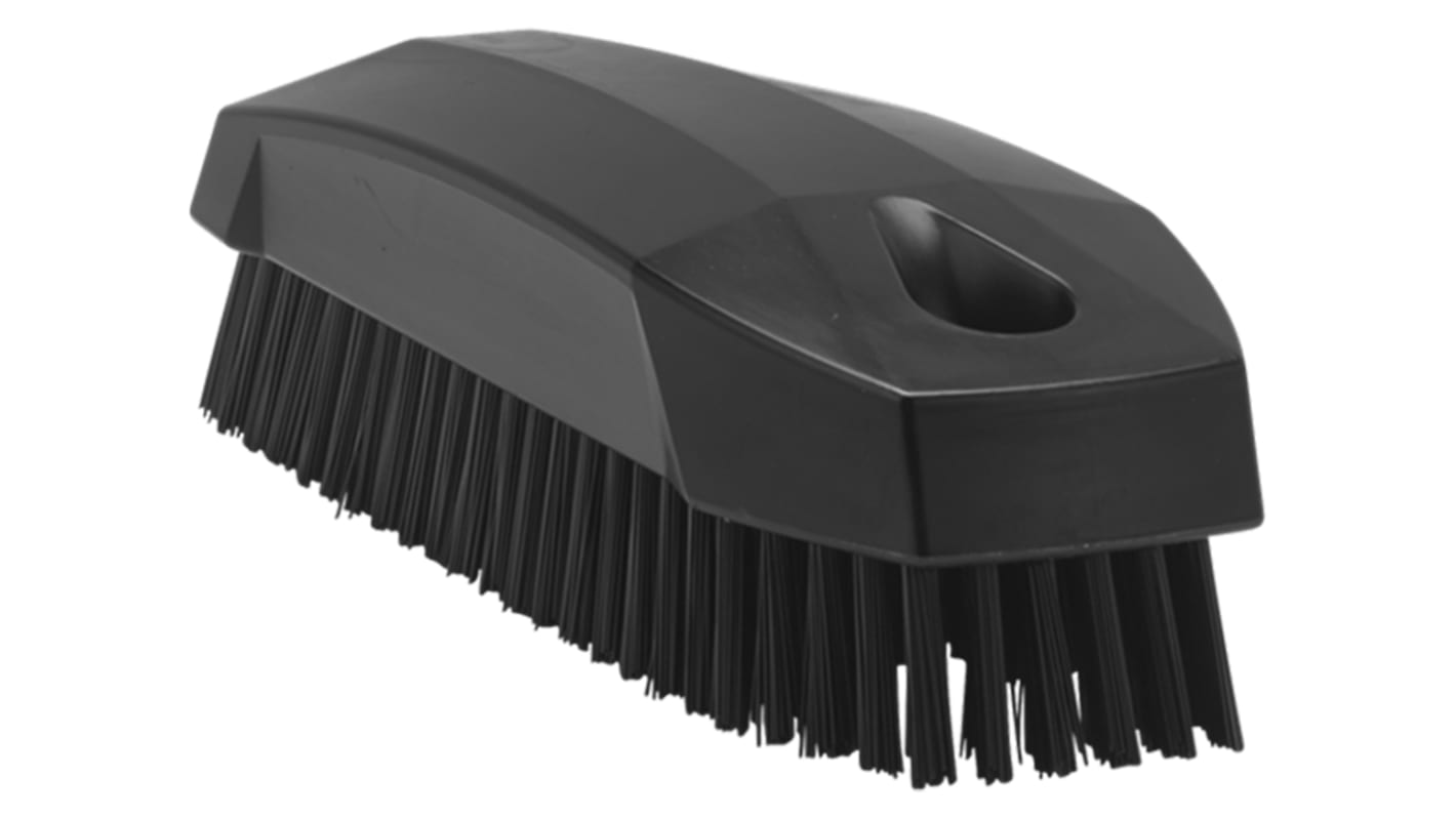 Cepillo limpiador Vikan 64409 Negro, 17mm Cepillo para uñas, Poliéster para Limpieza de manos, contenedores,