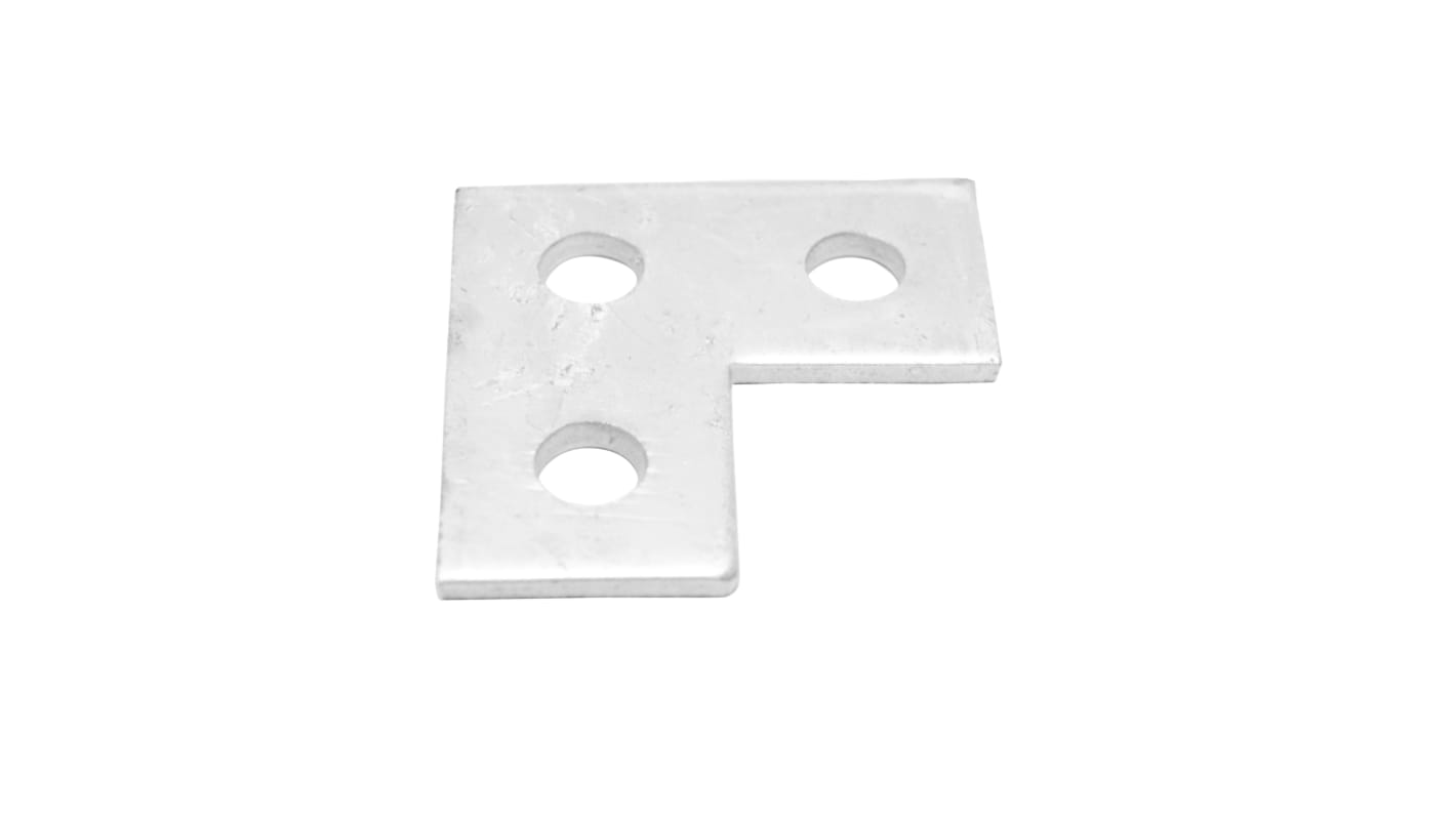 Hot Dipped Galvanised L Shape Bracket 3 Hole, 14mm Holes, 80 x 80 x 5mm