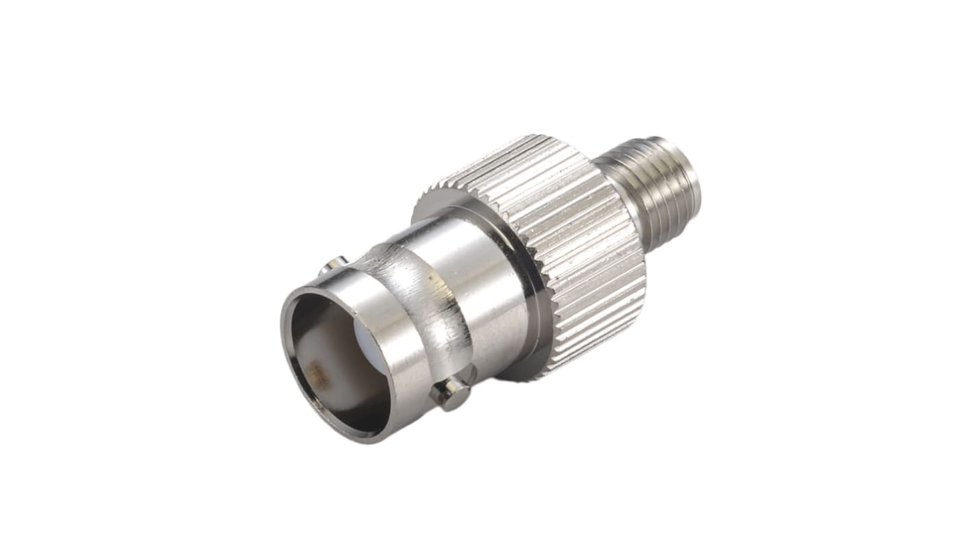 Adaptador de RF RS PRO 50Ω, Hembra Recto SMA a Conector hembra, 4GHz Níquel