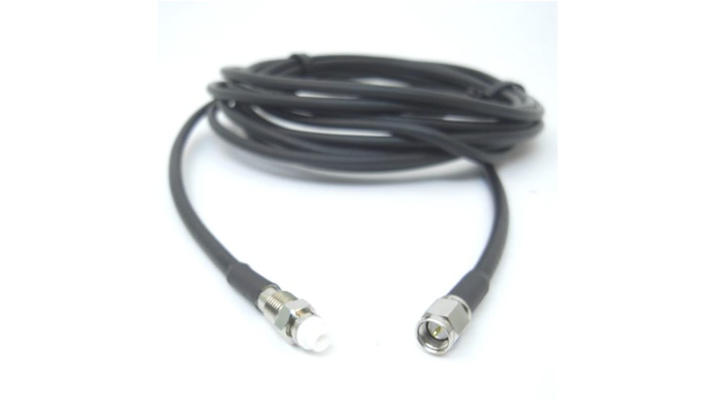 Siretta ASM Series Male SMA to Female FME Coaxial Cable, 3m, RG58 Coaxial, Terminated