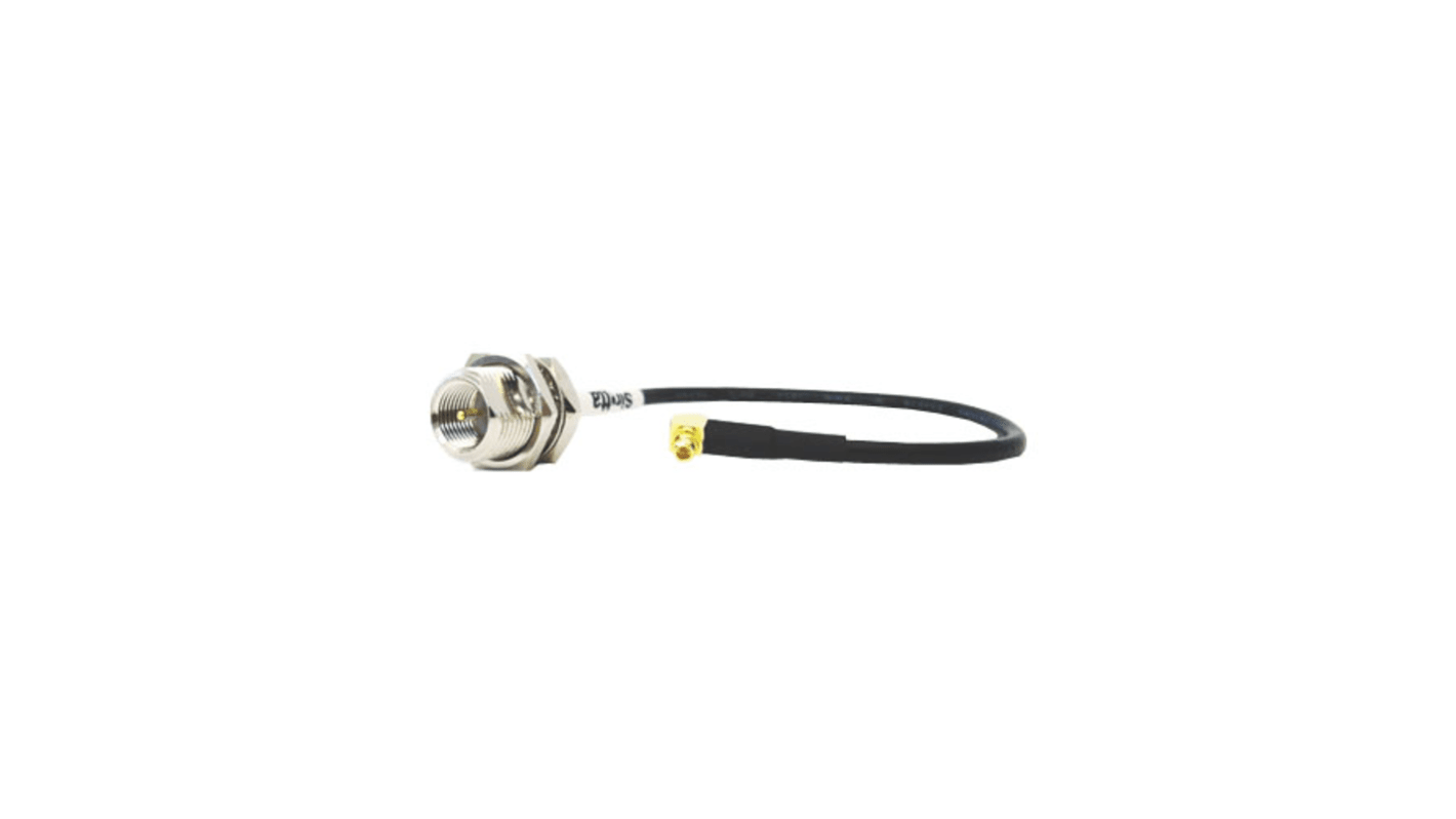 Siretta ASM Series Male MMCX to Male FME Coaxial Cable, 100mm, RG174 Coaxial, Terminated