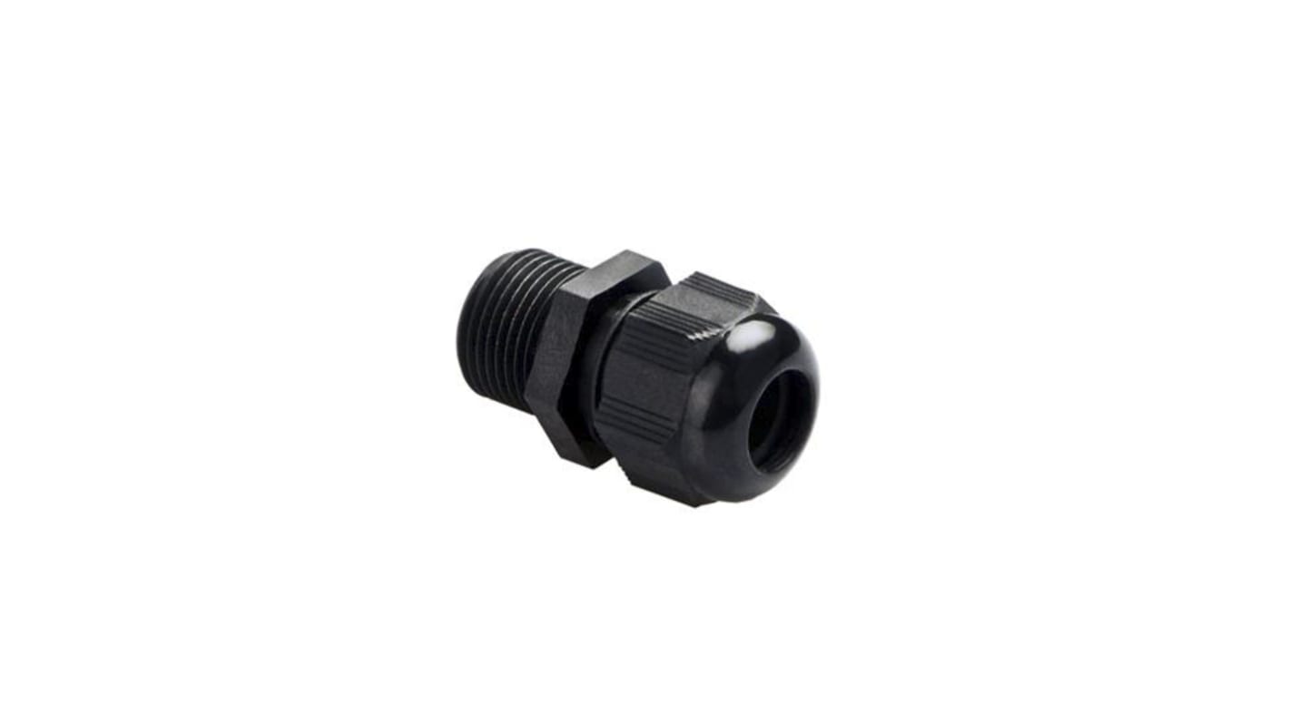 ABB NCG Series Black Nylon Cable Gland, M12 Thread, 3mm min., 6.5mm max.