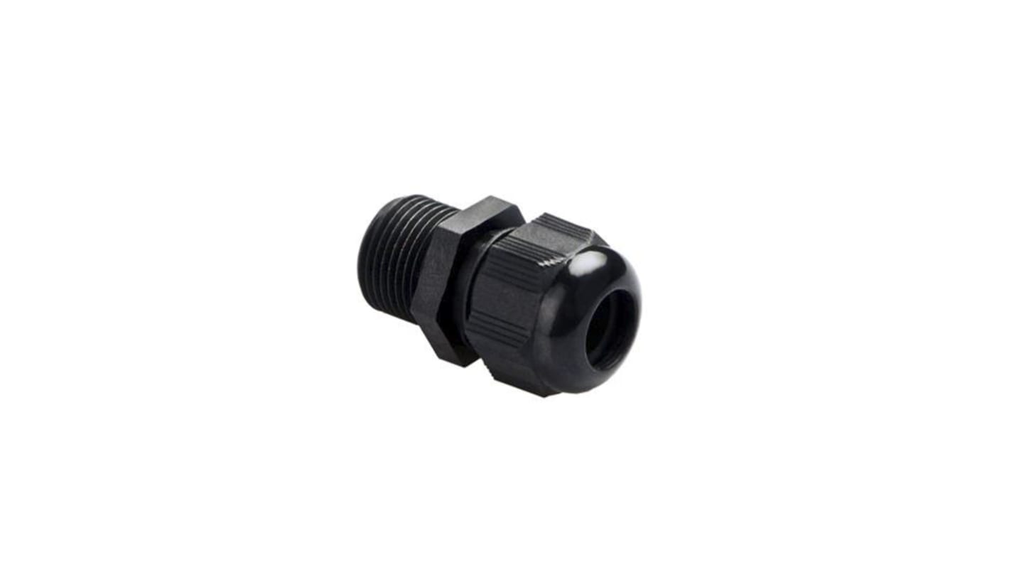 ABB NCG Series Black Nylon Cable Gland, M12 Thread, 3mm Min, 6.5mm Max