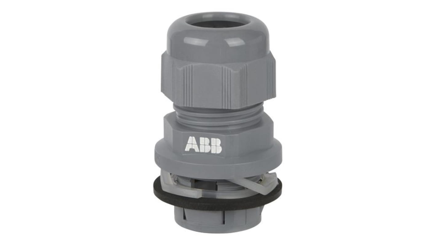 ABB NPG Series Black Nylon Cable Gland, M20 Thread, 6mm min., 12mm max.