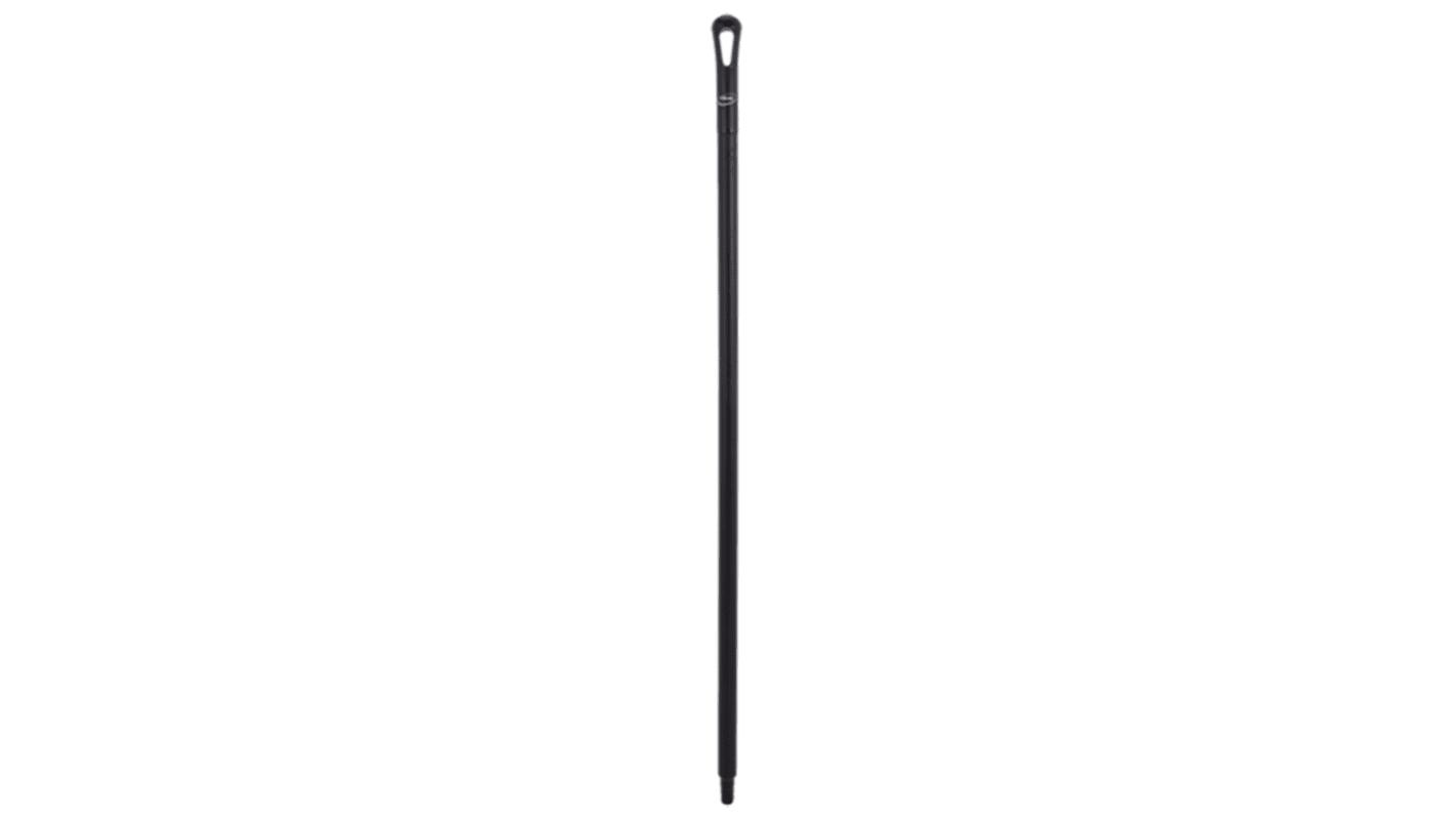 Vikan Black Polypropylene Broom Handle, 1.3m, for use with Clean and Dry, Food Handling