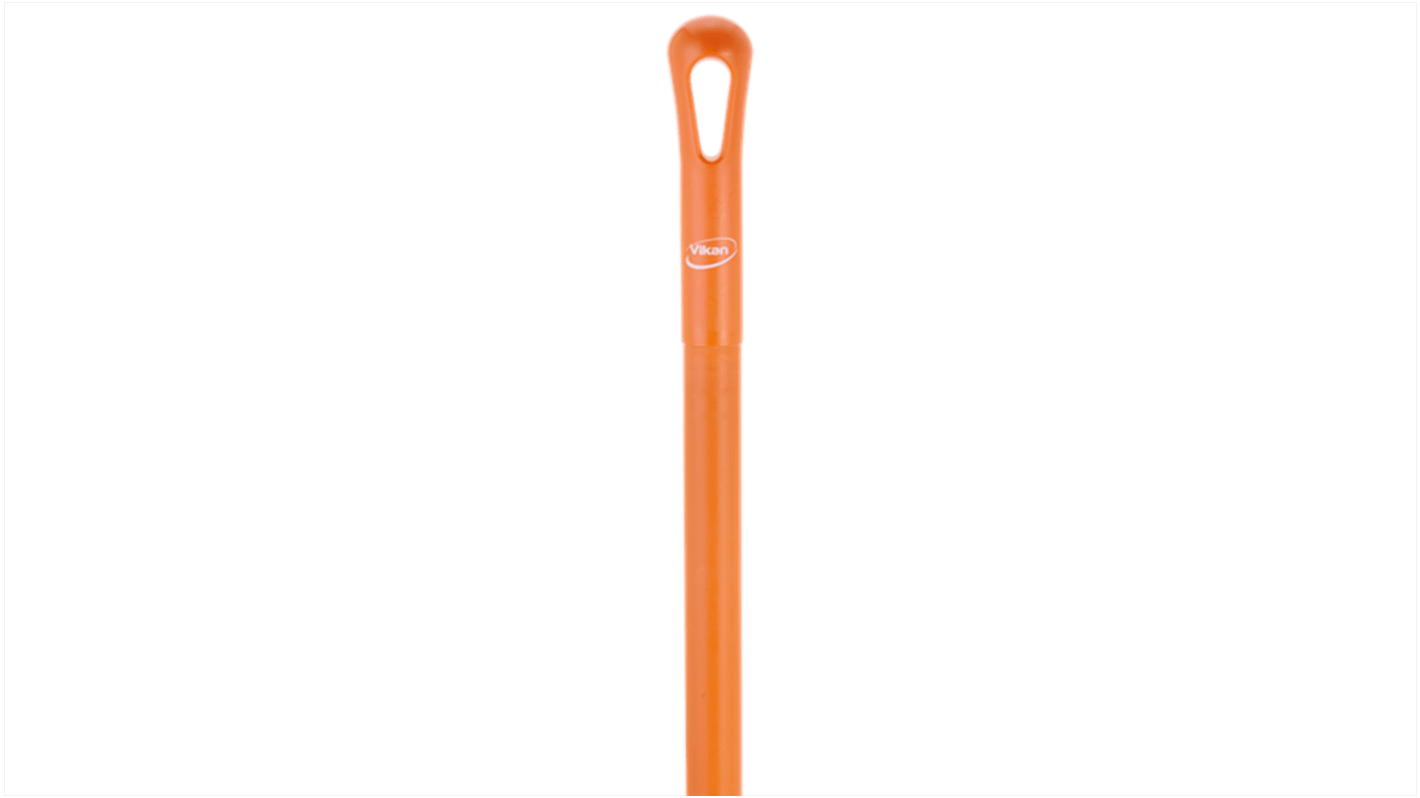 Vikan Orange Glass Reinforced, Polypropylene Broom Handle, 1.3m, for use with Clean and Dry, Food Handling