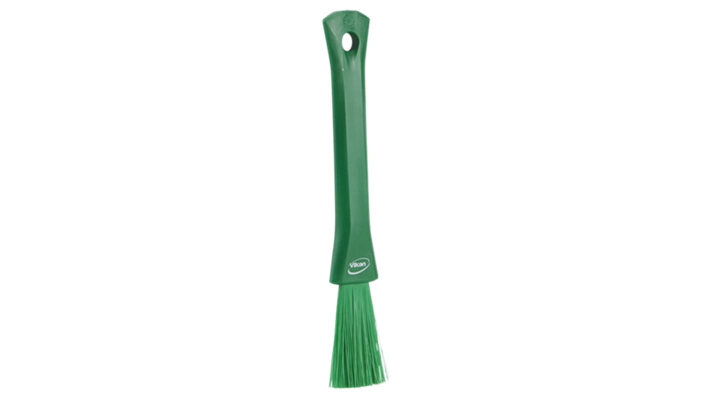 Vikan Soft Bristle Green Scrubbing Brush, 57mm bristle length, Polyester bristle material