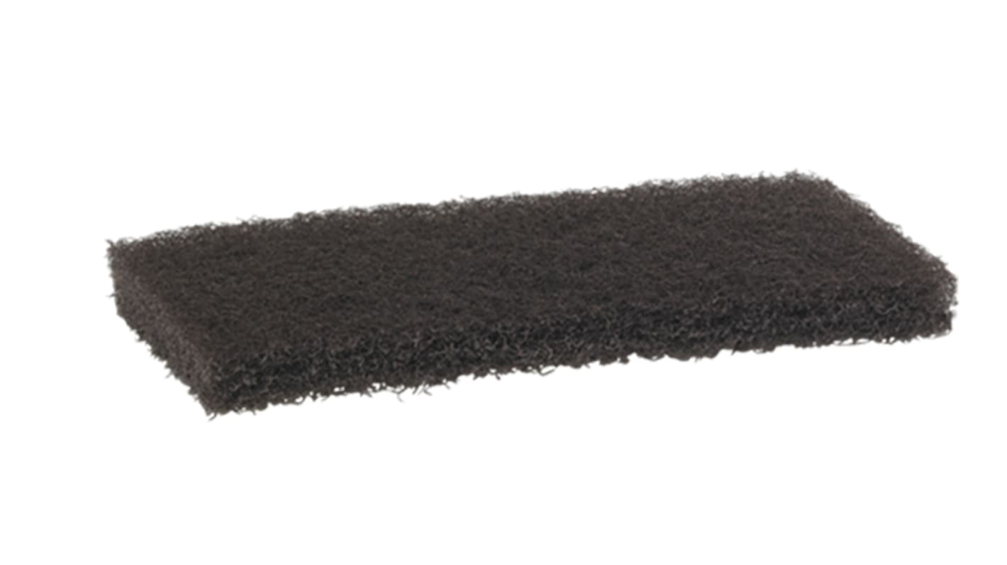 Vikan Black Scourer 245mm x 115mm x 25mm, for Industrial Cleaning Use