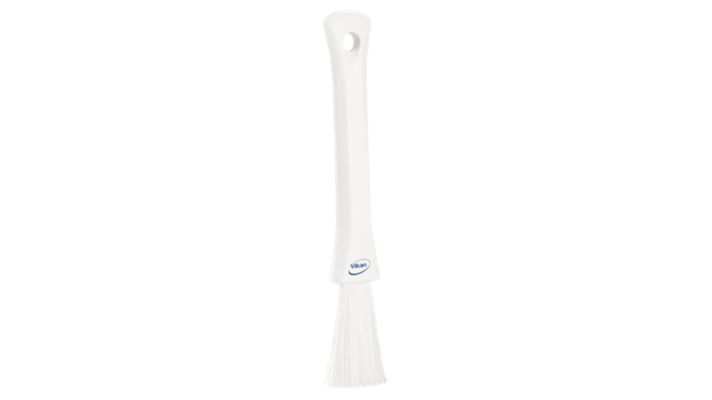 Vikan Soft Bristle White Scrubbing Brush, 57mm bristle length, Polyester bristle material