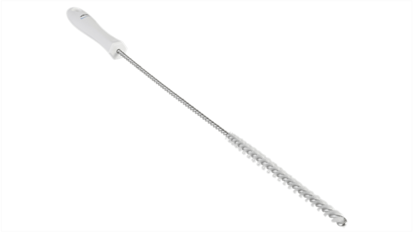 Vikan 白色试管刷, PP刷毛, 10mm直径, 480mm刷长, 3mm刷毛