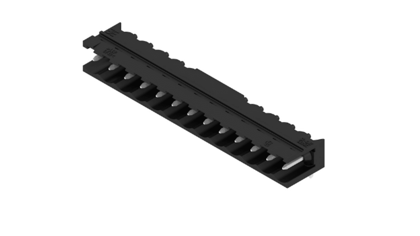 Weidmuller, 5.08mm Pitch, SL, 13 Way, , Pluggable Terminal Block, Header, Through Hole, Solder Termination, 1780060000