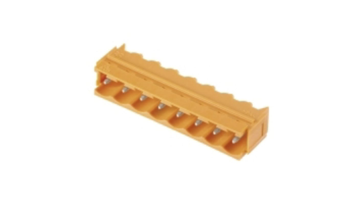 Weidmuller, 5.08mm Pitch, SL, 16 Way, 90 °, Pluggable Terminal Block, Header, Through Hole, Solder Termination,