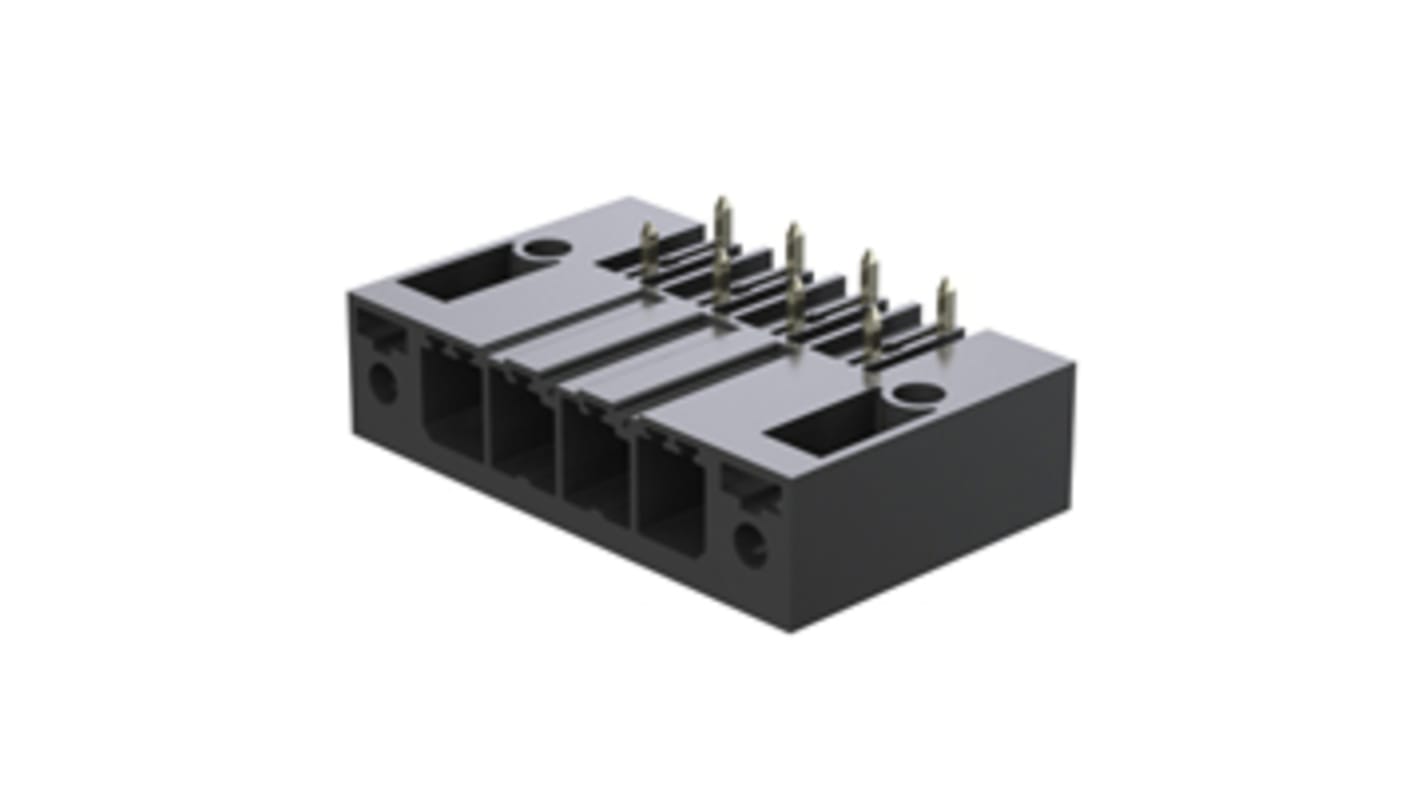 Weidmuller, 7.62mm Pitch, SV, 6 Way, Right Angle, PCB Connector, Header, Through Hole, Solder Termination, 1931410000