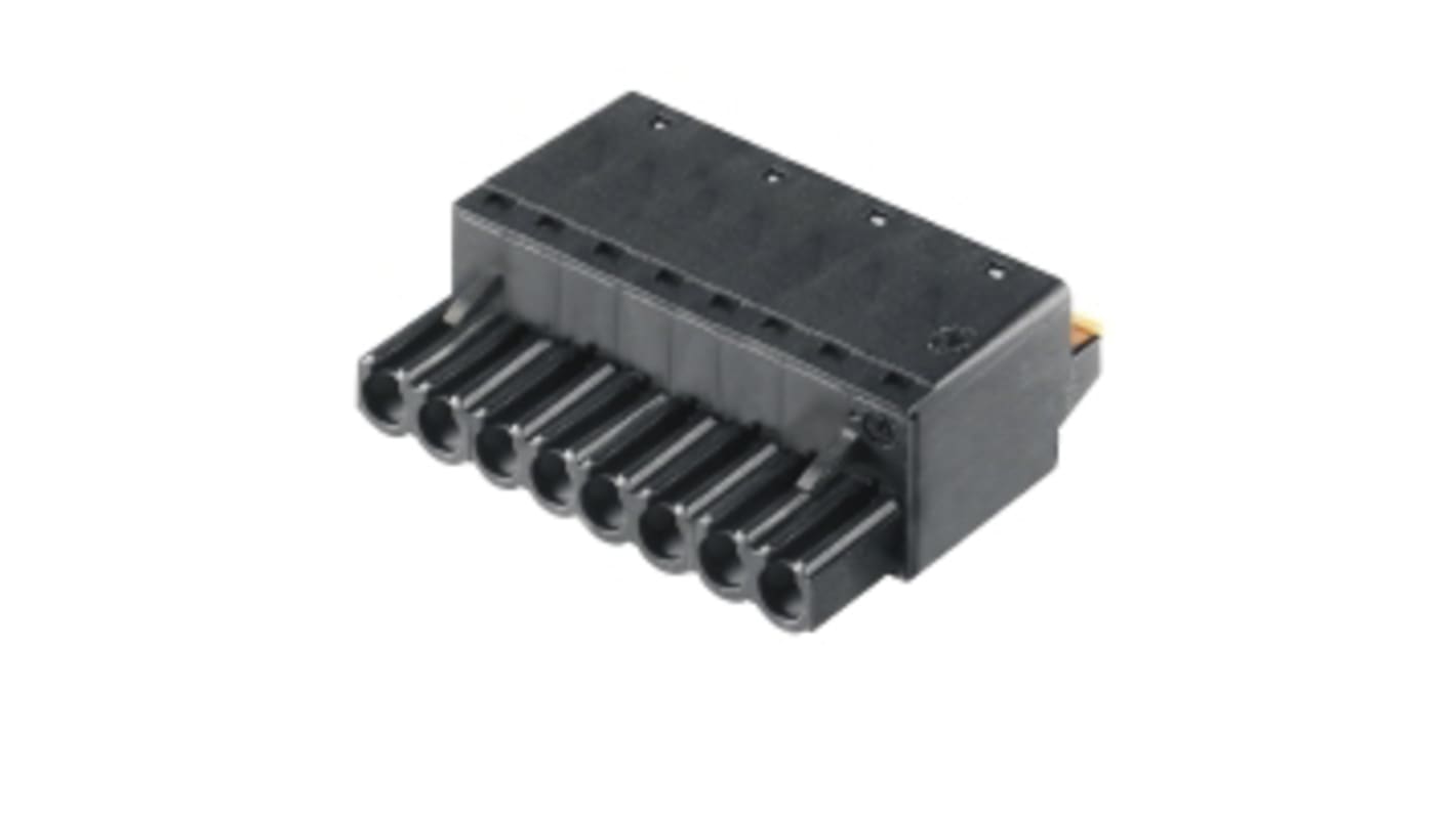 Weidmuller, 5.08mm Pitch, BLF 5.08, 10 Way, , Pluggable Terminal Block, Plug, Through Hole, Push In Termination,