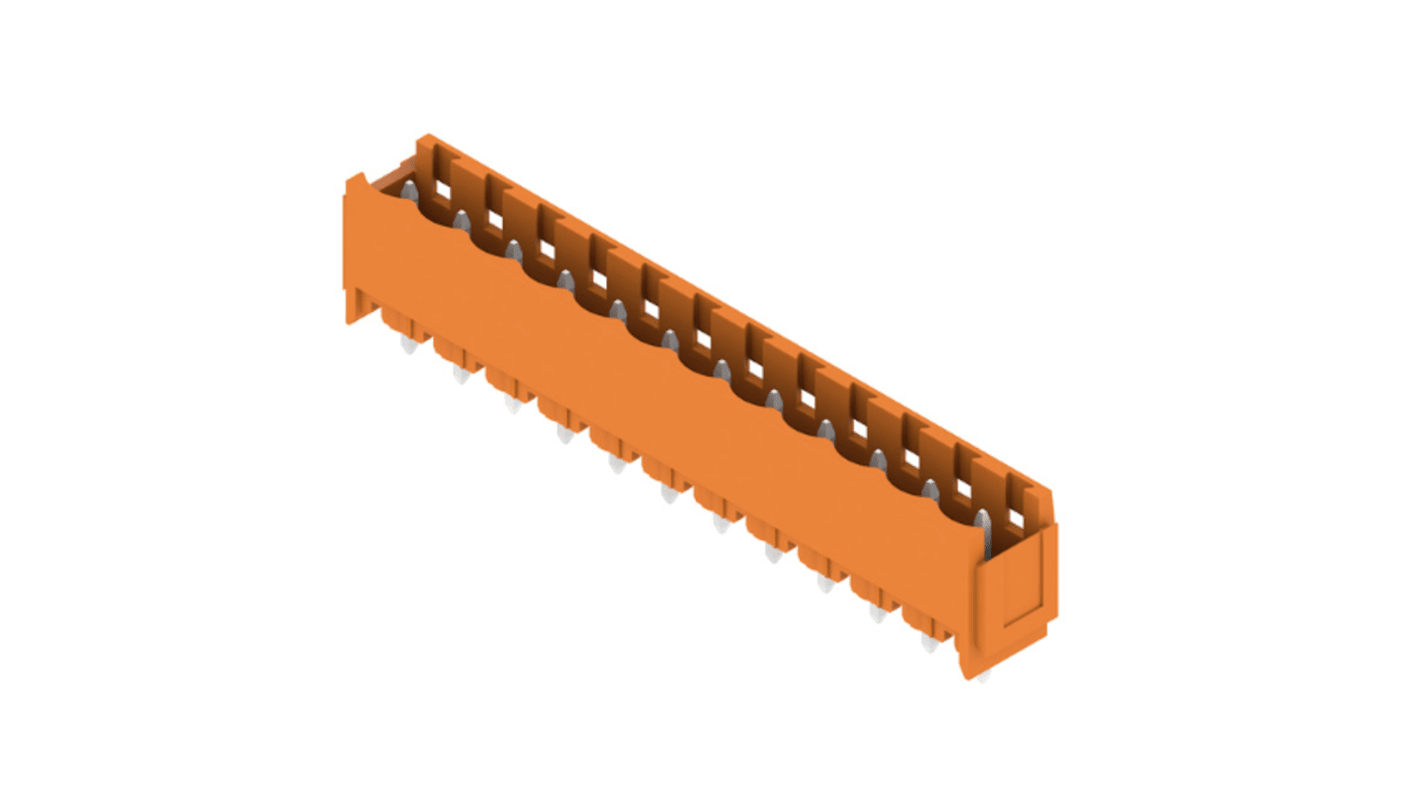 Weidmuller, 5.08mm Pitch, SL, 12 Way, , Pluggable Terminal Block, Header, Through Hole, Solder Termination, 1147640000