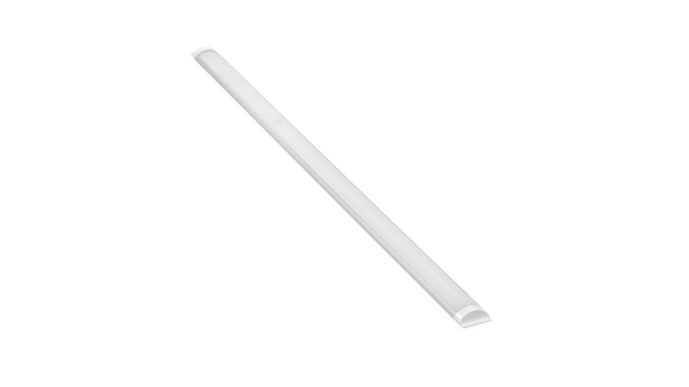 RS PRO 40 W LED Batten Light, 220 → 240 V ac Batten LED Linear Batten, 1 Lamp, 1.2 m Long, IP20