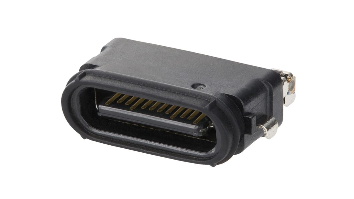Molex Right Angle, SMT, Socket- Single Port Type C 3.1 USB Connector