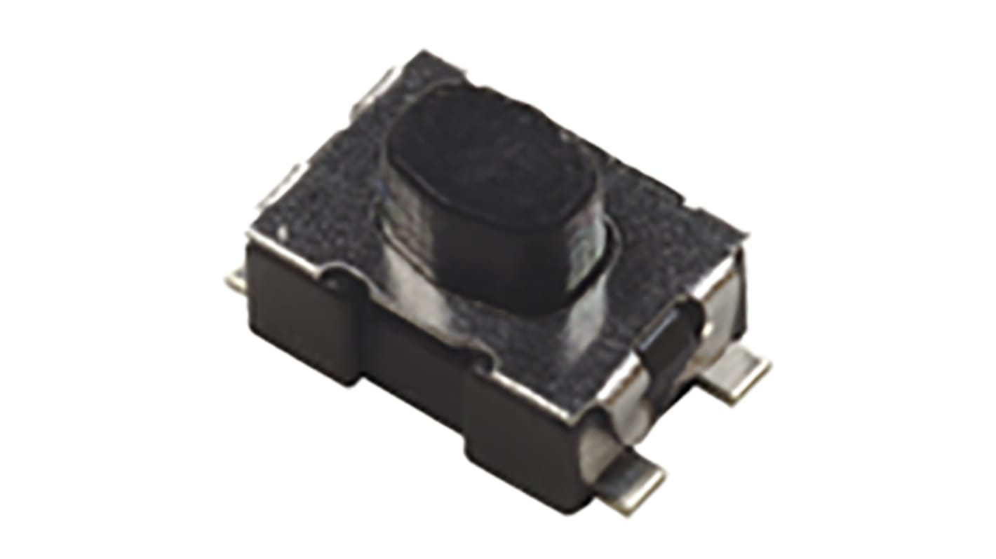 C & K 轻触开关, 表面安装, SMT端接, 单刀单掷, 4.2 x 2.2mm, IP40