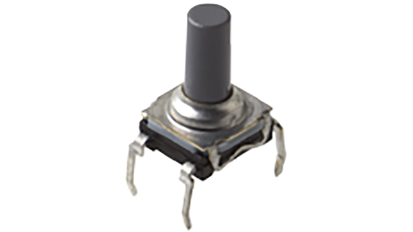 C & K IP60 Top Tactile Switch, SPST 50 mA 9.9mm Through Hole