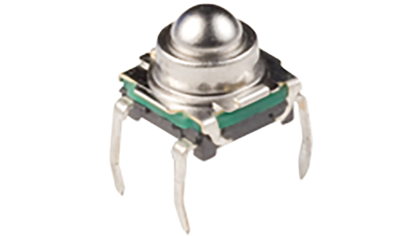 C & K IP60 Top Tactile Switch, SPST 50 mA 6.65mm Through Hole