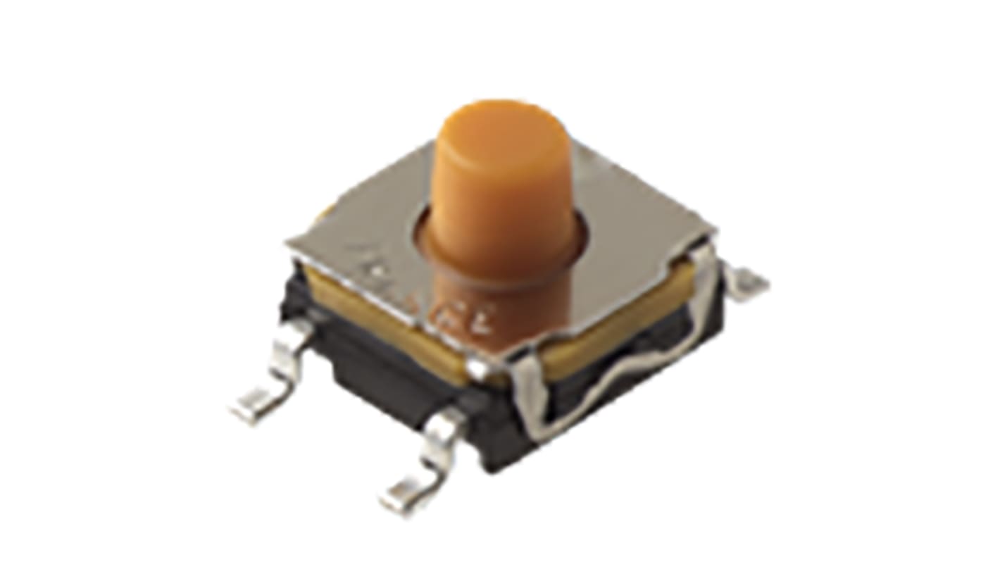 C & K IP67 Top Tactile Switch, SPST 50 mA 5.2mm Surface Mount