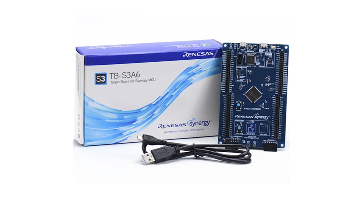 Renesas Electronics Synergy S3 series目标板套件, S3A6处理器, ARM Cortex-M4内核, Synergy TB-S3A6
