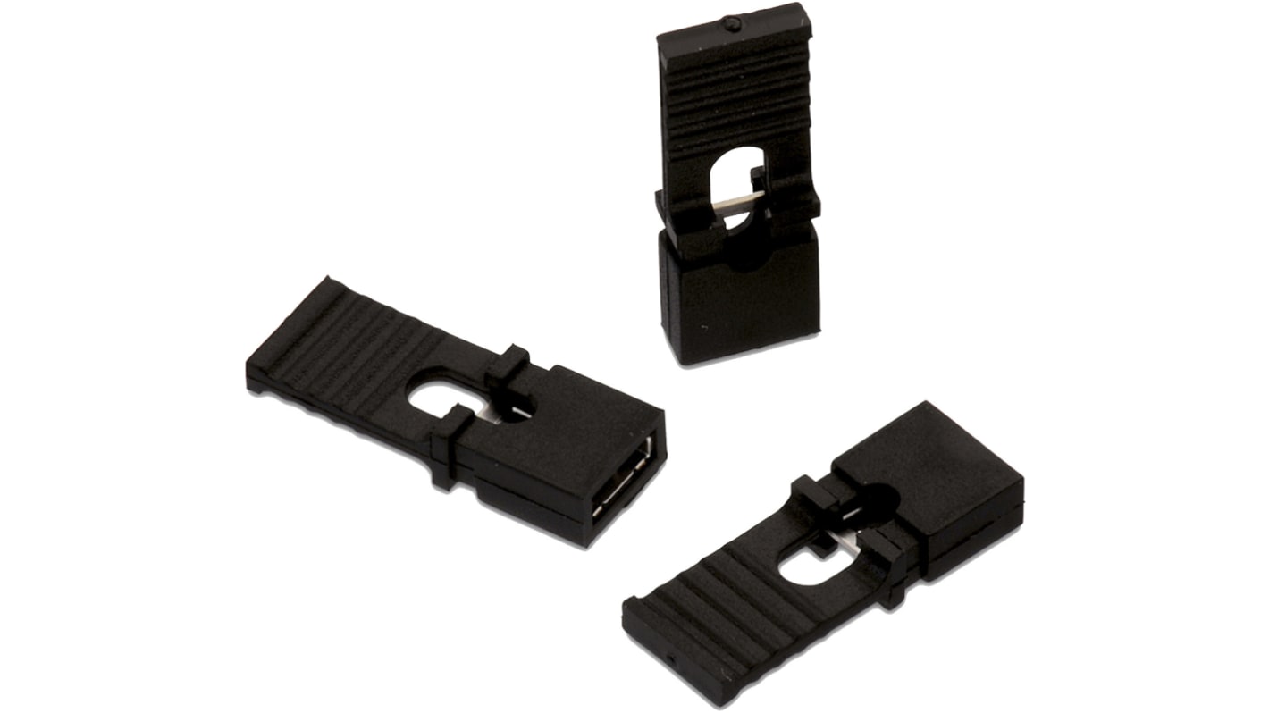 Jumper hembra Wurth Elektronik serie WR-PHD de 3 vías, paso 2.54mm, de color Negro