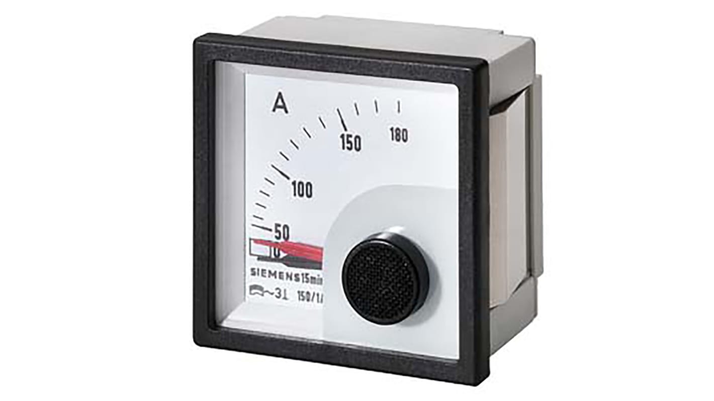 Analogový panelový ampérmetr, max. hodnota: 600A AC Siemens