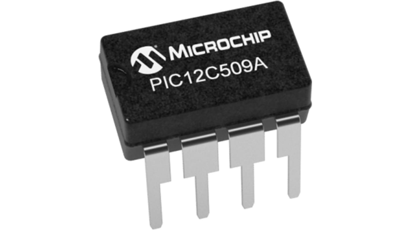 Microchip PIC12C509A-04I/SN, 8bit PIC Microcontroller, PIC12, 4MHz, 512 Flash, 8-Pin SOIC