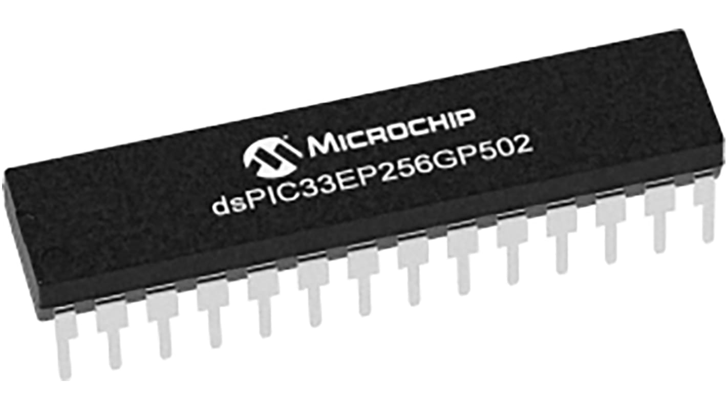 Procesor digitálního signálu, řada: DSPIC 16bitů, standard: AEC-Q100 60MHz 256 kB Flash 32 kB RAM 1 (6 x 12 bitů) ADC