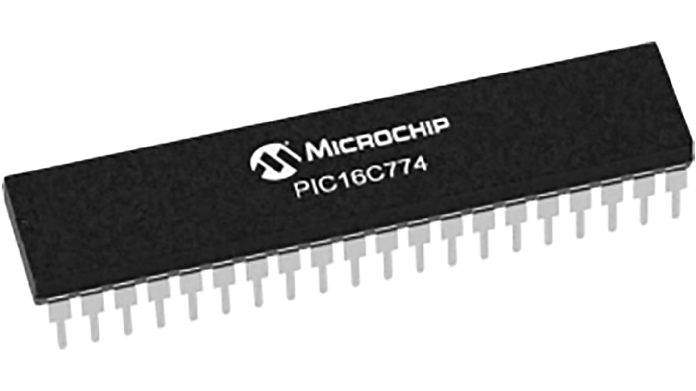 Microchip, 8bit PIC, PIC16C Microcontroller, 20MHz, 7 kB Flash, 40-Pin PDIP