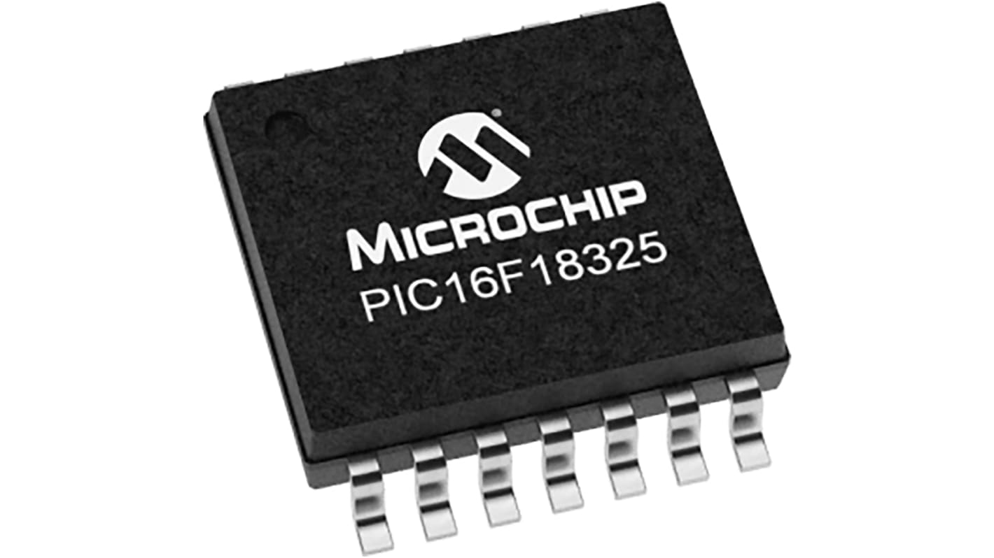 Microchip PIC16F18325-I/ST, 8bit PIC Microcontroller, PIC16F, 32MHz, 14 kB Flash, 14-Pin TSSOP