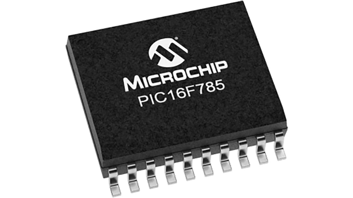 Microcontrolador Microchip PIC16F785-I/SS, núcleo PIC de 8bit, RAM 128 B, 20MHZ, SSOP de 20 pines