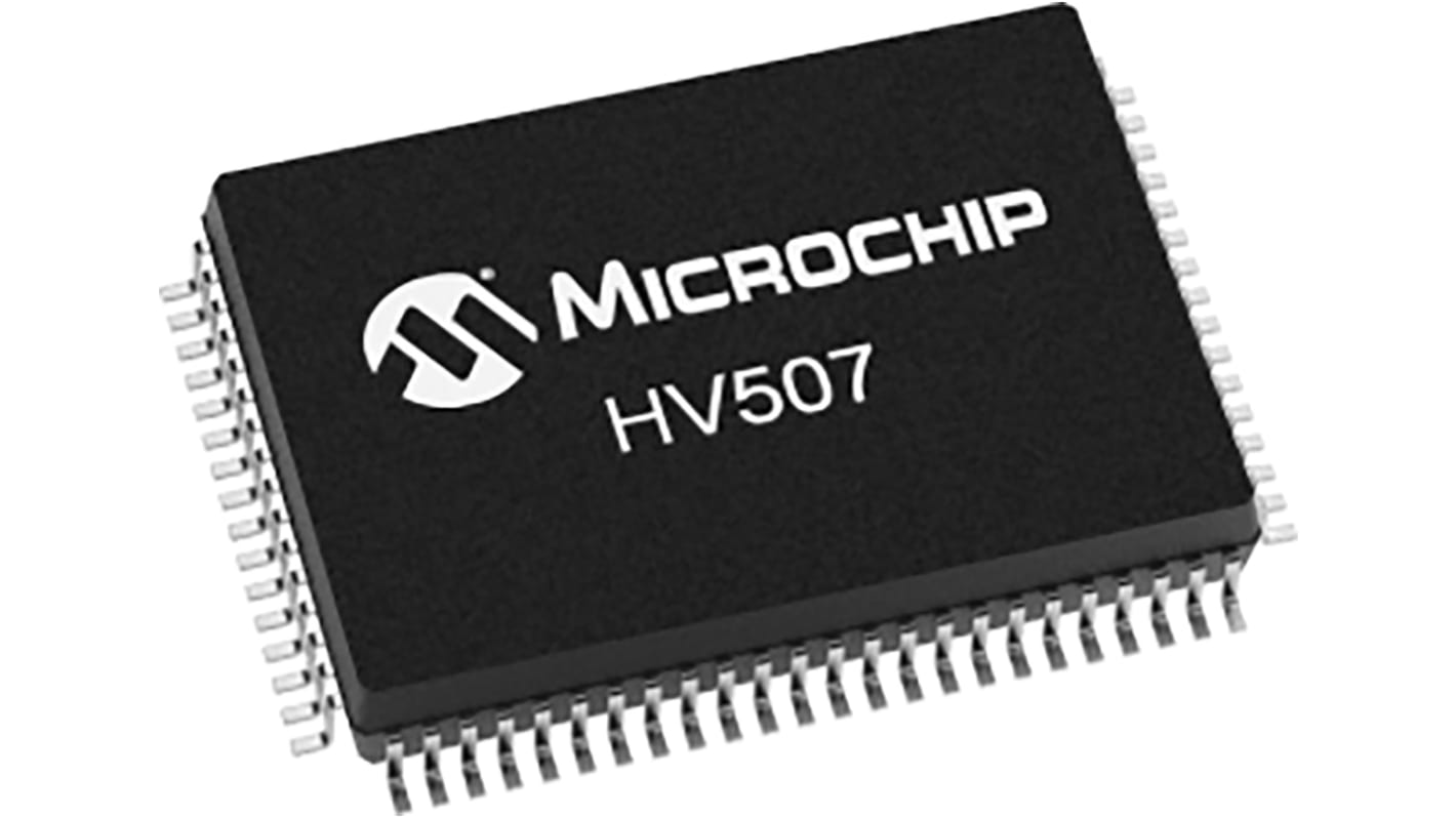 Microchip HV507PG-G 64-stage Surface Mount Shift Register CMOS, 80-Pin PQFN