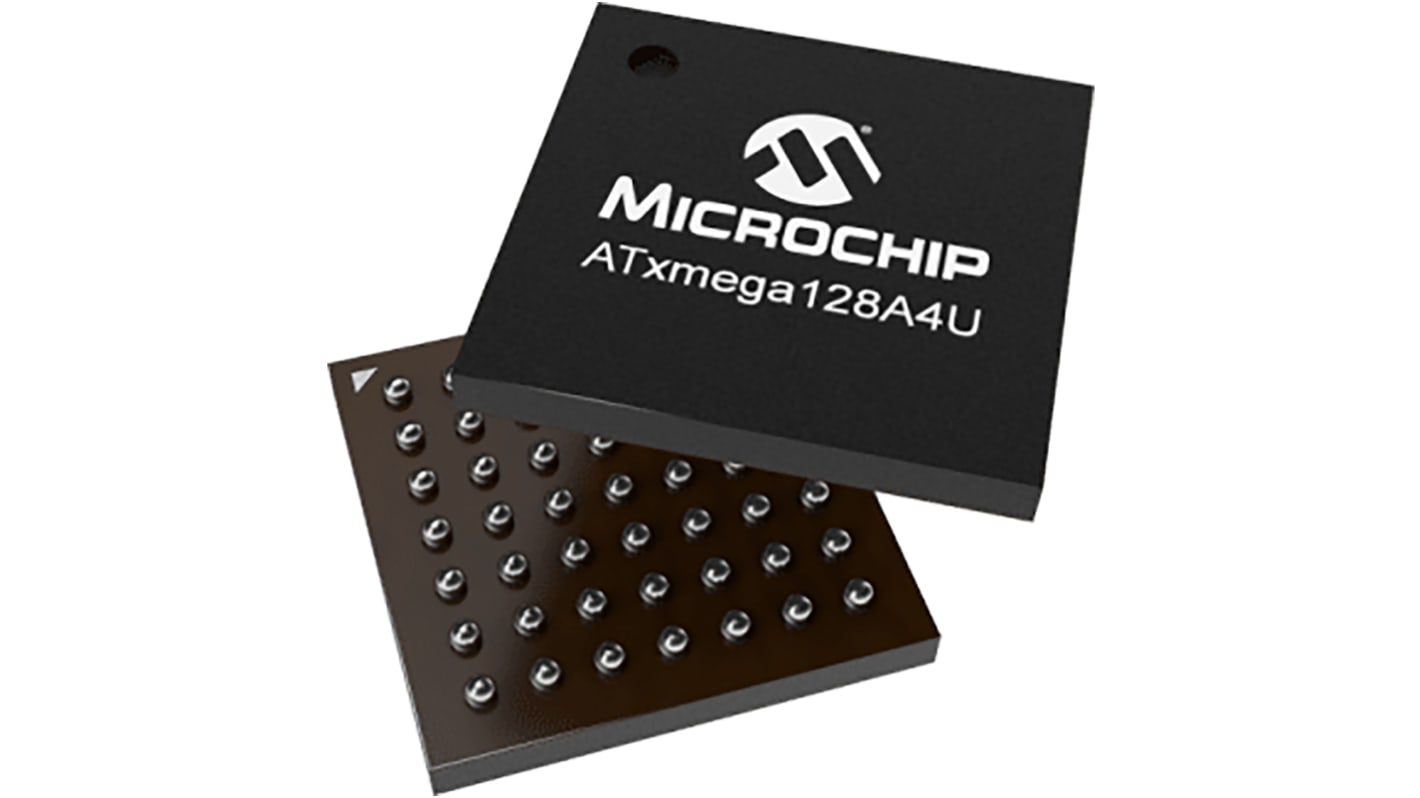 Mikrokontroler Microchip ATmega VFBGA 49-pinowy Montaż powierzchniowy AVR 128 kB 8bit CAN: 32MHz RAM:8 B Ethernet: