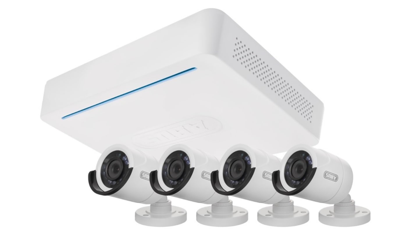 ABUS Outdoor IR CCTV System, 4 Camera Connections